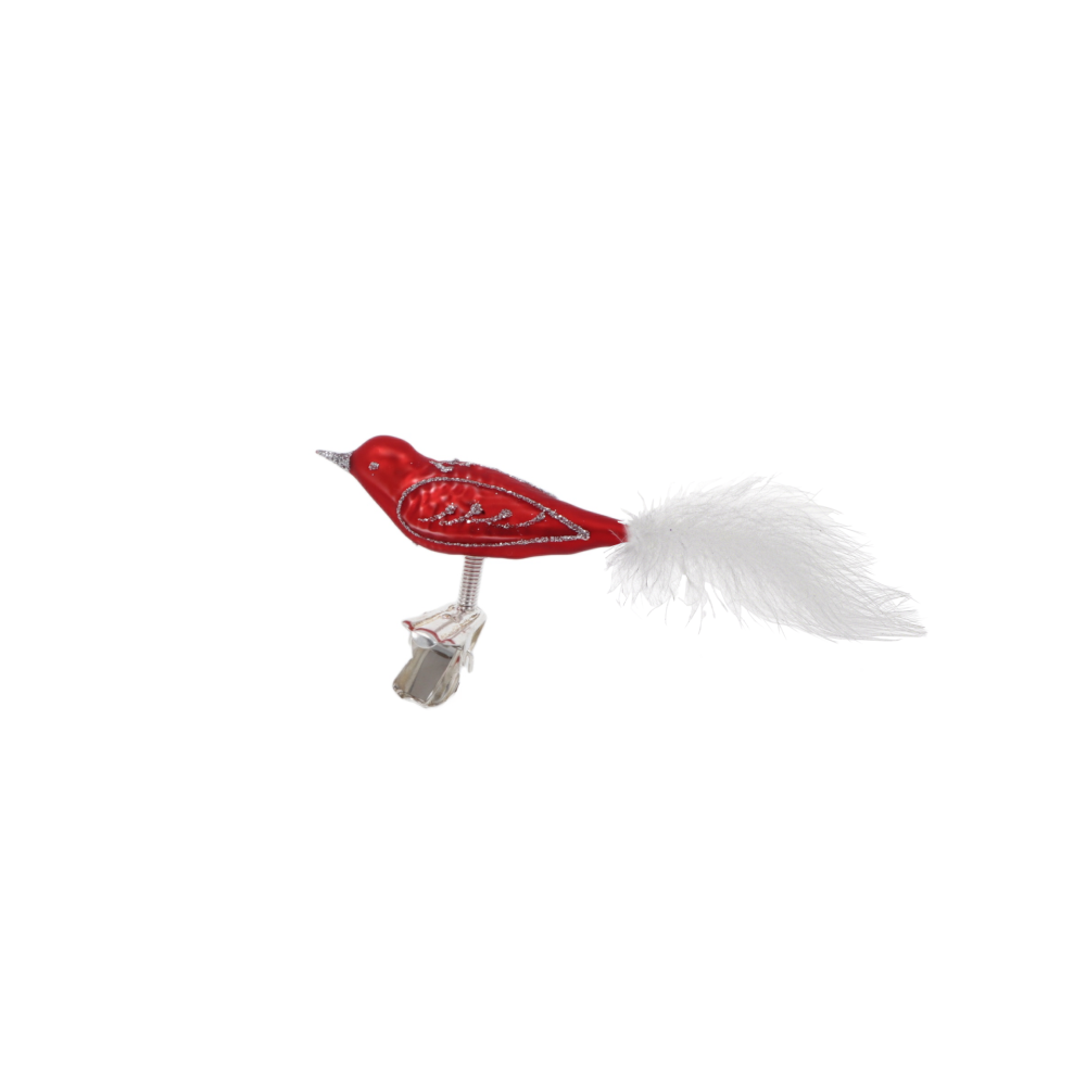 ptáček mini červený mat